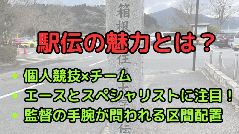 駅伝の魅力　面白くない　つまらない　駅伝の楽しみ方